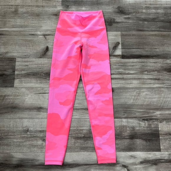 aerie Pants & Jumpsuits Aerie Athletic 78 Ankle Stretchy Leggings Camo Pink Womens Size S